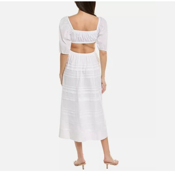 STAUD Cut-Out Tiered Midi Dress - Picture 6 of 10